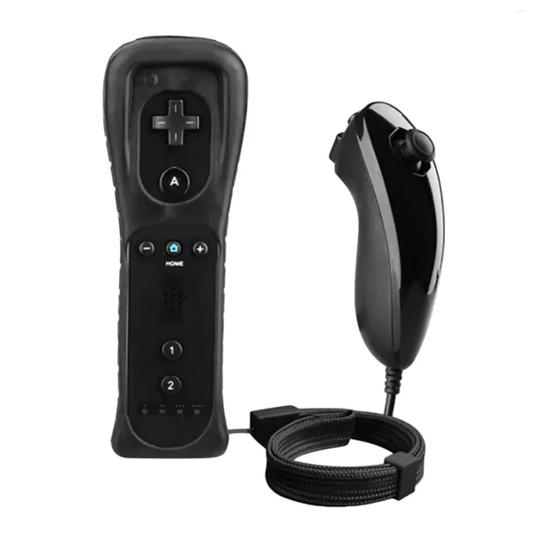 Controller di gioco Controller wireless Wii Unisex Maniglia dritta regolare senza acceleratore interno Nero