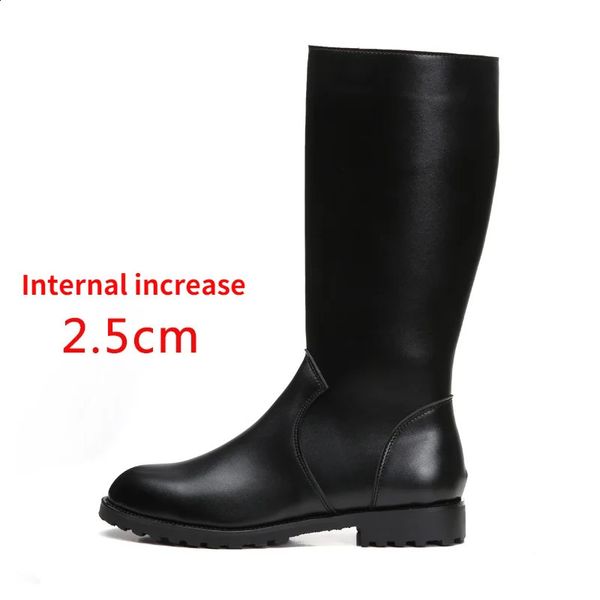 Stiefel Leder Männer Britisches Militär Armee Motorrad Reiten Reitsport Herren Kniehoher Lässiger Reißverschluss Cowboy Western 231102