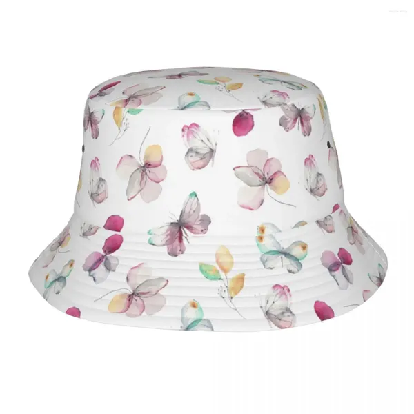 Berets Casual Borboleta Bob Chapéus Unissex Leve Esportes Ao Ar Livre Pesca Cap Verão Praia Férias Getaway Headwear