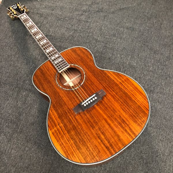 43 дюйма KOA Гильдия F50 Акустическая гитара Jumbo Body 6 Strings Guild Folk Guitare Acoustique Розовой лес