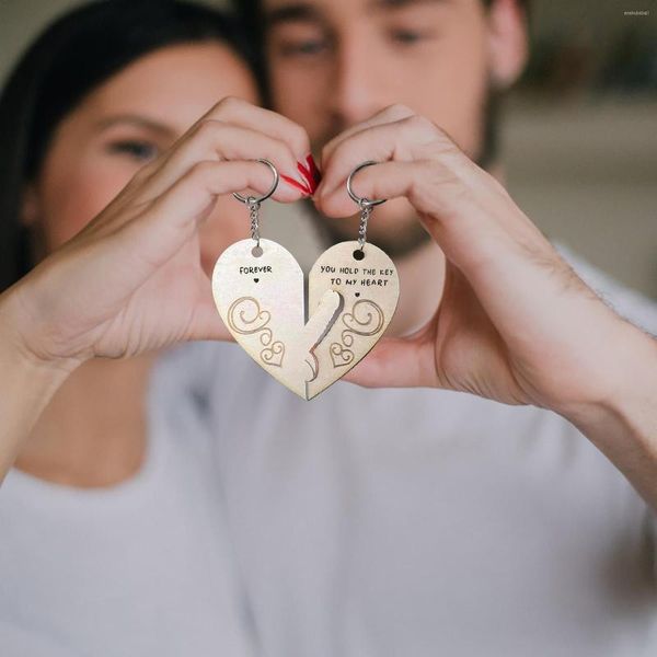 Schlüsselanhänger 2 Stück Ich liebe dich Schlüsselanhänger Frauen Männer Tasche Anhänger Paar Metall Set für Freund Freundin Valentinstag Geschenk