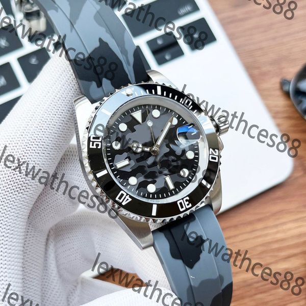 Relógio masculino boutique de alta qualidade com camuflagem exclusiva, design grande de três agulhas, luxuoso e legal estilo cavalheiro de luxo