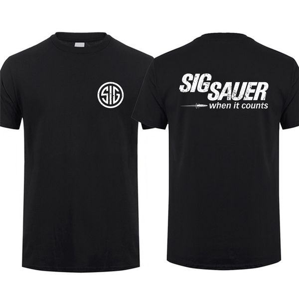 Mens tshirts A incrível camiseta masculina camiseta casual sig sig sauer p320 armas de fogo pistol tshirt homens tshirts streetwear gráfico s3xl 230403