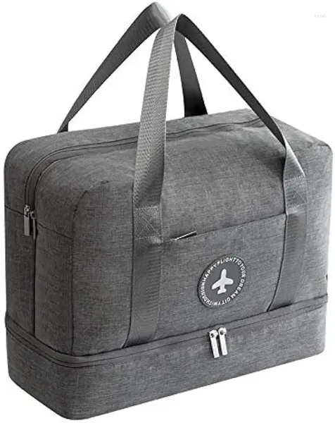 Depolama Çantaları BAE Resmi Mağaza Seyahat Duffel Çantası Ayakkabı ile bölme su geçirmez hafif bagaj spor spor salonu
