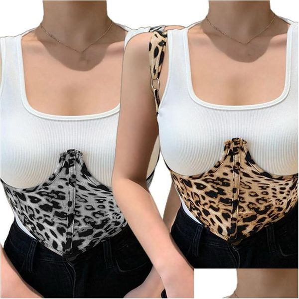 Andere Modeaccessoires Gürtel Damen Rückenfrei Y Leopard Korsett Top Abnehmen Taille Camisole für den Sommer Dxaa Drop Delivery F Dhgarden Dh8A1