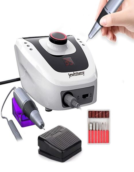 Aparelho elétrico para manicure e pedicure, 3500020000 rpm, com cortador, broca 1389565