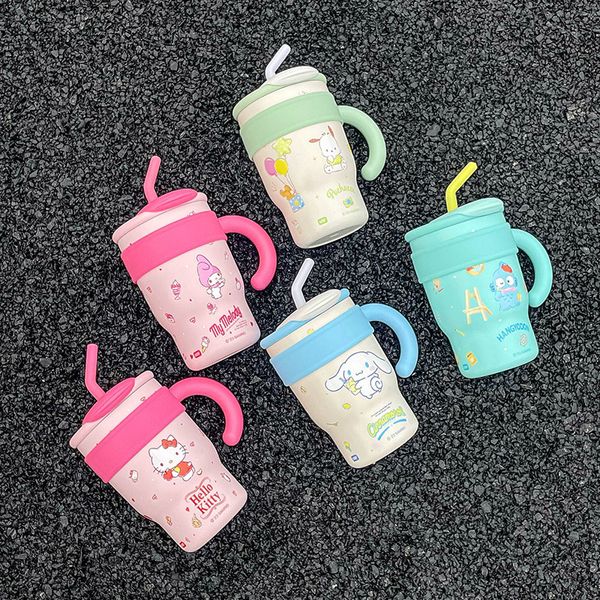 Weihnachten Urlaub Geschenk Eis Tasse Edelstahl Isolierung Tasse Mädchen High Beauty Stroh Wasser Tasse Nette Büro Wasser Flasche