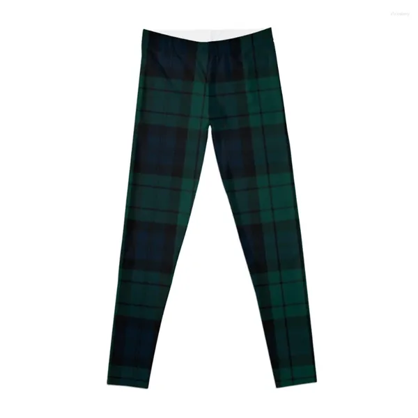 Aktive Hose Black Watch Tartan Leggings Sportswear Damen Push Up