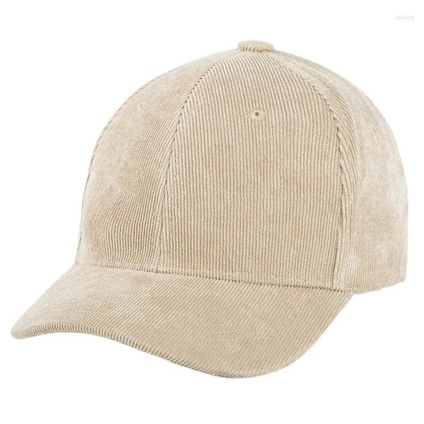 Top kapaklar erkek kadın kadife kordon beyzbol şapkası ayarlanabilir kayış sırt düz baba şapka haki siyah gri