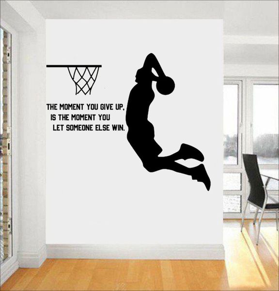 Наклейки на стенах баскетбольные обои вдохновляющие фразы наклейки окружают интерес энтузиастов баскетбола к домашней гостиной украшения 230403