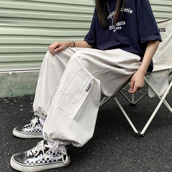 Pantaloni da donna Cargo a gamba larga per ragazze adolescenti Tendenze moda coreana Pantaloni streetwear Pantaloni larghi da donna Abbigliamento casual vestibilità ampia