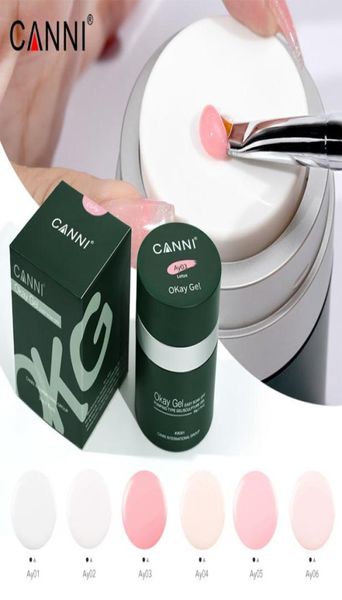 CANNI Okay Gel Arrivals 30 g Verlängerungsgel 6 Farben Luftpumpendesign Einfaches Einweichen UV-LED-Manikürefunktion Skulpturengel13550376799805