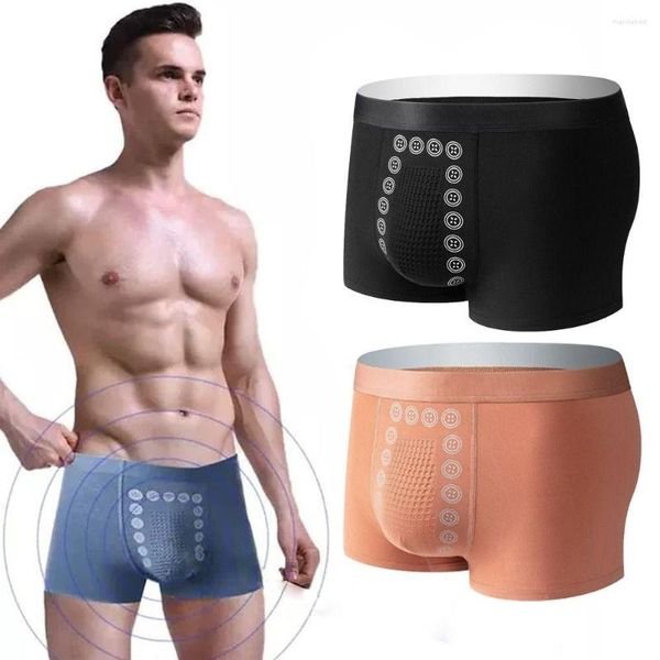 Подставки xl Ice Silk Boxer Броки энергетического полевого терапии мужское нижнее белье магнитное энергетическое