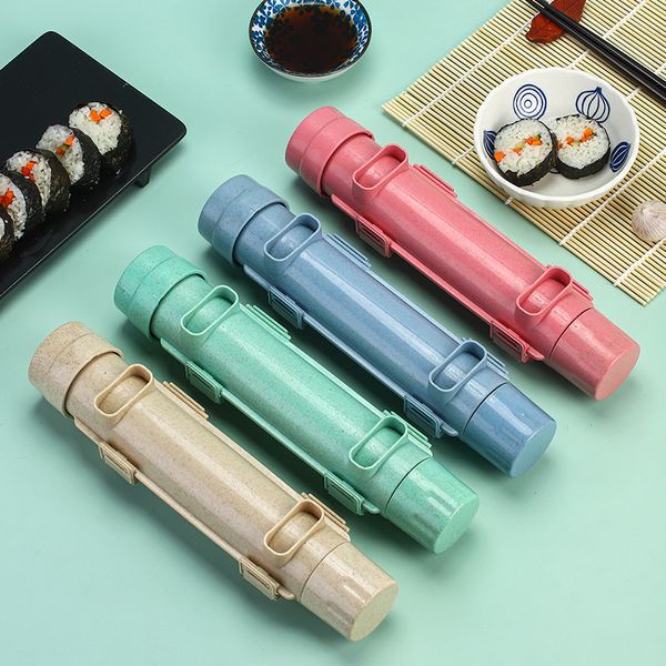 Sushi Tools Cylinder Machine Japanese Roled Rice Meat Ball Bazooka Kitchen Bento Acessórios Kit 2303331