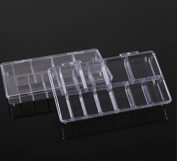 Leere Nagelspitzen-Aufbewahrungsbox aus Kunststoff für den Nagelkunst-Schönheitssalon. Verwenden Sie 500 Stück oder 1000 Stück9666722