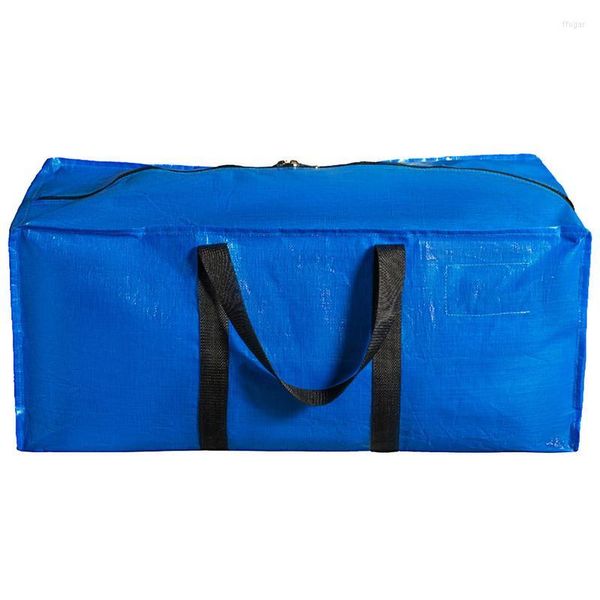 Borse portaoggetti Borsa per bagagli resistente Extra Large in movimento con cerniere Tote Maniglie per il viaggio e la casa