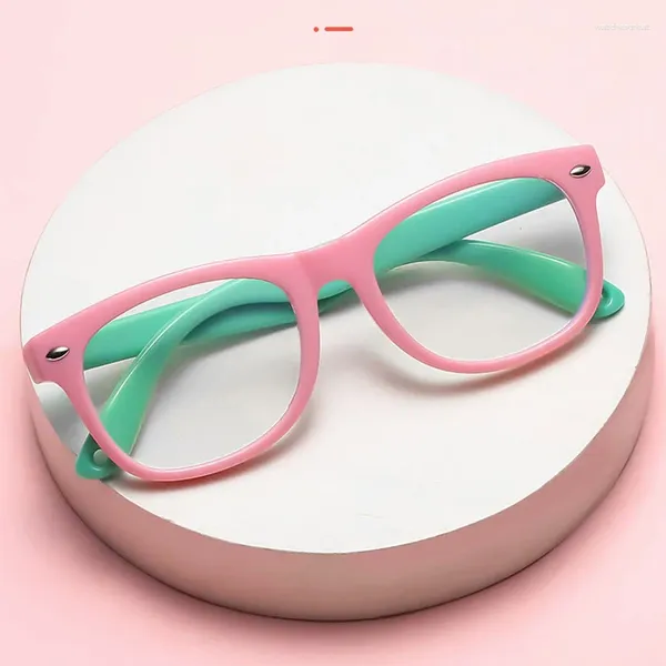 Óculos de sol crianças anti-azul óculos on-line classe silicone óculos de computador para meninos e meninas bonito garoto ray eyewear