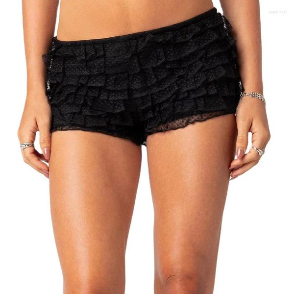 Shorts femininos xingqing lolita bloomers para mulheres y2k estética vitoriana plissado laço calças de abóbora 2000s fairycore grunge pettipants