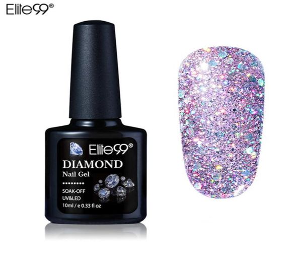 10ml Gel per unghie con diamanti Glitter LED Gel UV per manicure Paillettes lucide Soak Off Gel Smalto per unghie Vernis Semi permanente Gellak7321670