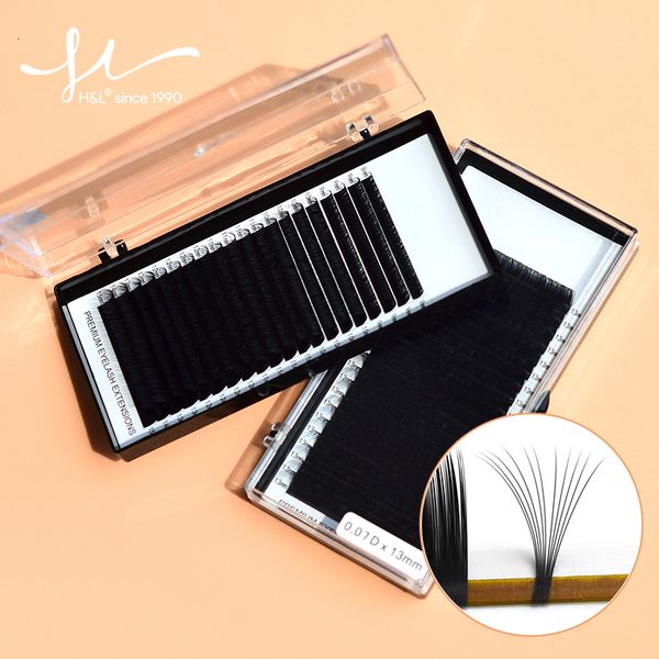 Makeup Tools H L SINCE 1990 20Rows Faux Individual Lashes Maquiagem Cilios for Professionals Black Soft Eyelash Extension Thin Tape 230403