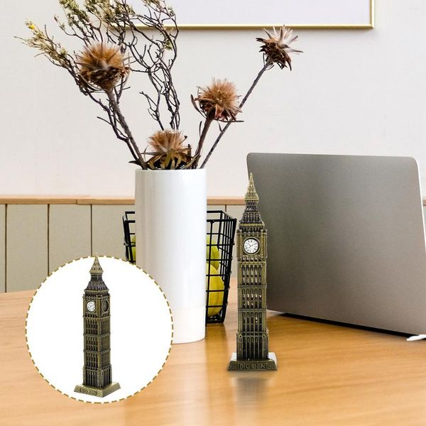 Wanduhren Big Ben Model Building London Metall Architekturstatue Figur England Tower Skulptur Home Dekorative Souvenir Decor