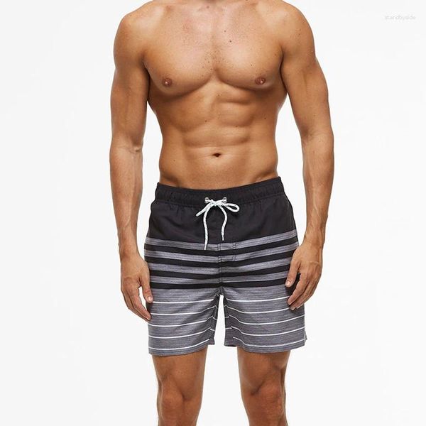 Pantaloncini da uomo JW56 2023 Summer Stripe Nuoto da uomo Beach Pool Stretto Swim Costumi da bagno Slip Bikini Costumi da bagno sportivi