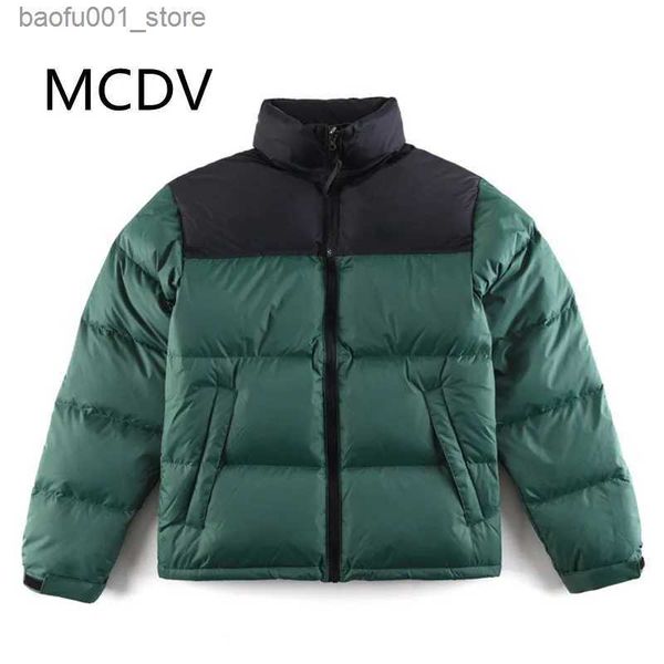 Parkas de plumón para hombres Moda casual para hombres y mujeres Chaqueta acolchada de invierno Chaqueta de plumón de pato blanco Cuello con cremallera Calle Piedra Multicolor Luz CO Q231103