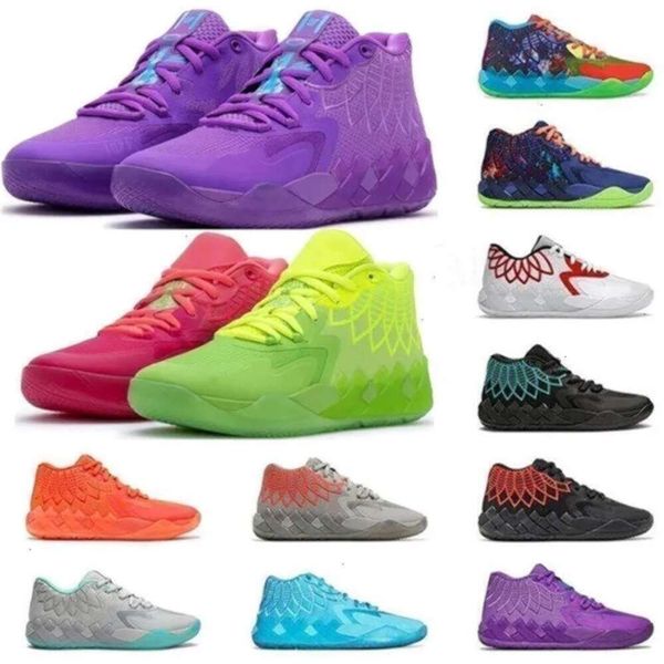 Mit Box Ausgezeichnete Retro 2023 Top Hohe QualitätAAA Laufschuhe Basketball Schuhe Sneakers Black Buzz City Rock Ridge Red Lamelo Bal