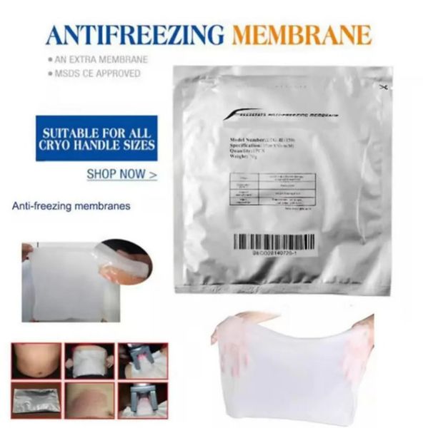 Altre apparecchiature di bellezza Membrane antigelo per macchine per criolipolisi 50 pezzi / lotto Membrana antigelo 0,6 G Borsa 28X28 cm Cuscinetti per crioterapia