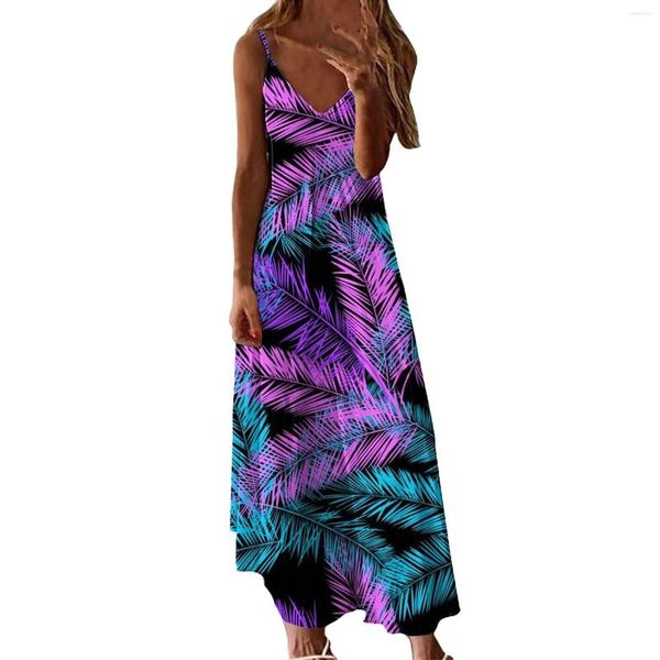 Vestidos casuais vestido de amamentação para mulheres moda moda multi color praia maxi encaixe noite de coquetel formal