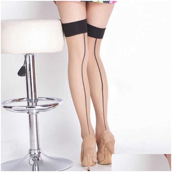 Calzini sexy calzini calzettero 5d 5d calza sexy sexy donne donne in seta nera calze coscia alte club di lingerie erotici medias de mujer drop drile dhsa4 q240427