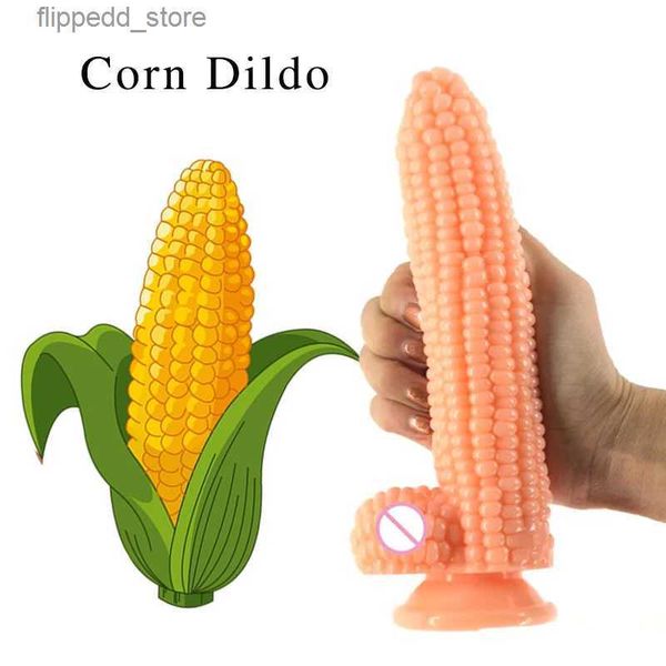 Altri articoli per il massaggio Mais Imitazione Dildo Prodotti per adulti Plug anale con ventosa Verdure Dildo Massaggio vaginale Masturbazione Merci Culo Giocattoli del sesso Q231104