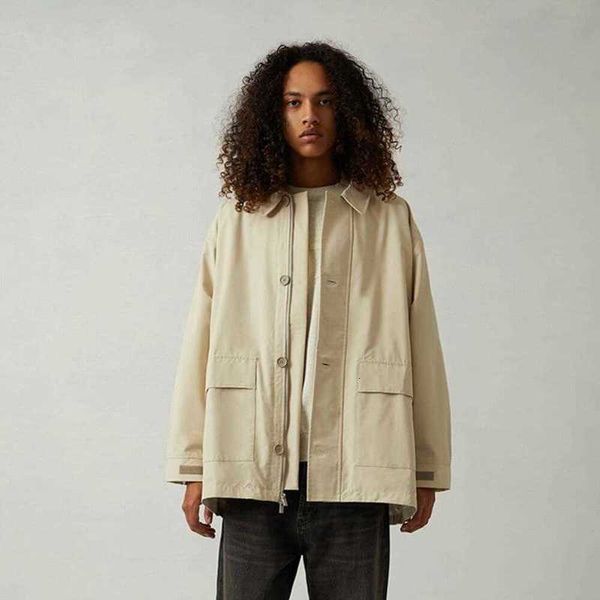 Мужские куртки, дизайнерская роскошная высококачественная подлинная куртка E на молнии, модная бирка, туманная уличная многокарманная весенне-осенняя ткань для мужчин GR3U