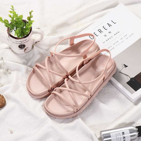 Сандалии женские сандалии Rome Shoes 2023 Летние новые римские квартиры Slippers Beach Sport Casual Ladies Shoes Soft Mujer Slides Bohemian Zapatos AA230422