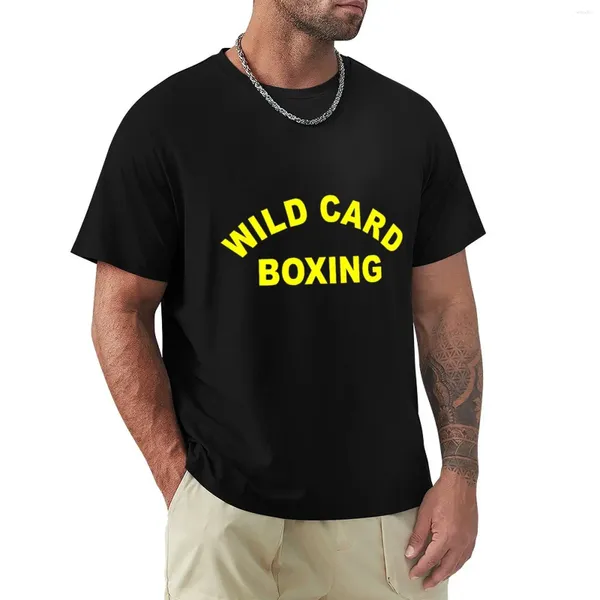 Canotte da uomo T-shirt da boxe Wild Card T-shirt da tifoso sportivo Abiti estivi T-shirt alla moda coreana