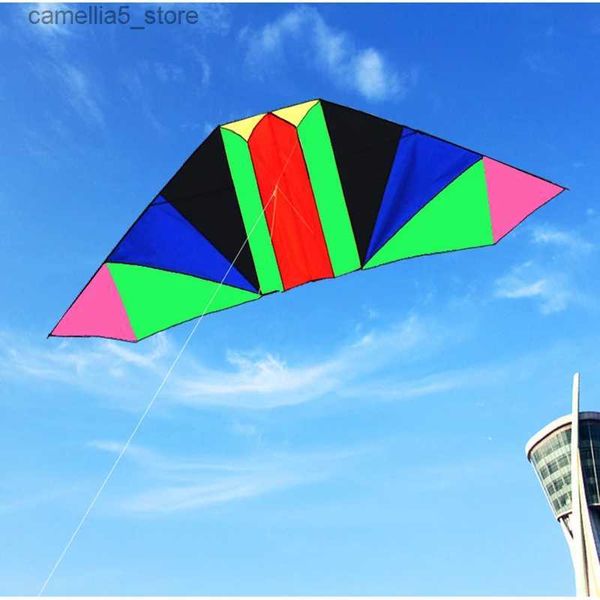 Kite Accessoires kostenloser Versand großer Segelflugzeug Kite Fly Outdoor Fun Toys Beach Kites für Kinder Nylon Kite String Linie Reel Weifang Kite Factory Q231104