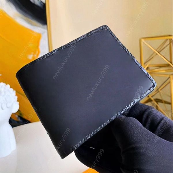 10A Mirror Luxury Wallet Классическая дизайнерская короткая сумка для карт с оригинальным тиснением из кожи и водной рябью, кошелек для монет из нескольких материалов, зажим для бумажника
