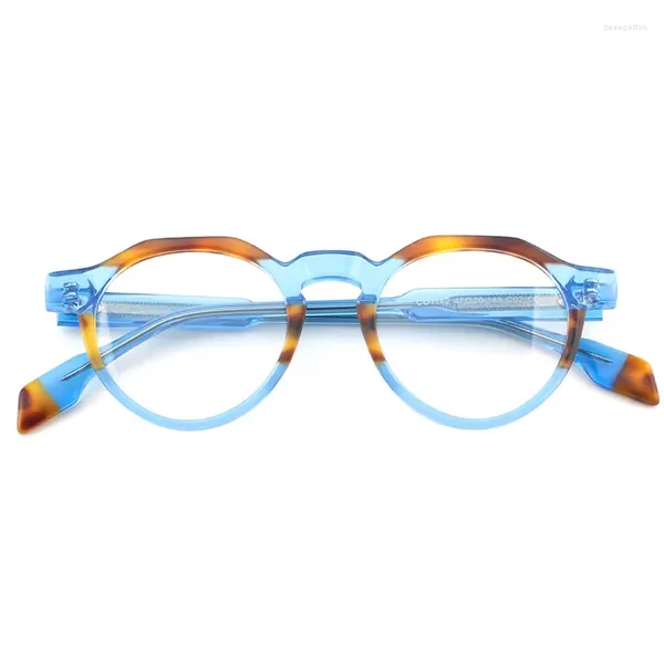 Оправы для солнцезащитных очков 2024, дизайнерские женские трендовые ацетатные очки в овальной оправе, мужские патчи, цветные модные оптические линзы по рецепту