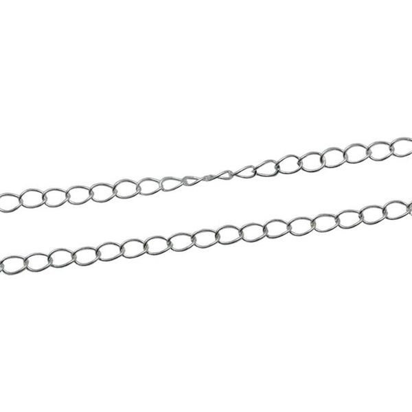 Beadsnice catena intera in argento 925 materiale per gioielli in argento sterling catene ovali per la realizzazione di collane vendute per grammo ID 33870275r