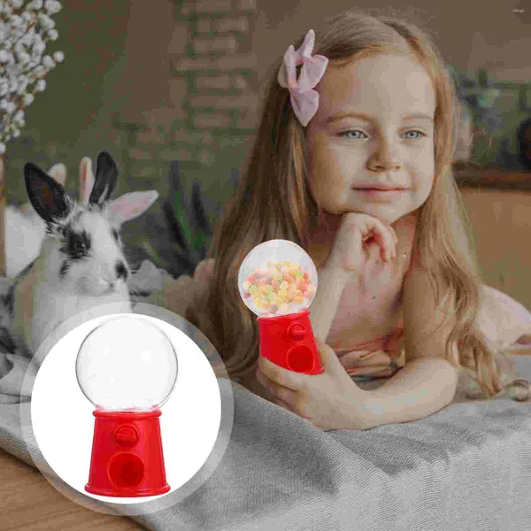 Garrafas de armazenamento 12 pcs mini máquina adorável dispensador de doces criativo gumball decorações de bolo plástico adorno criança casamento em massa