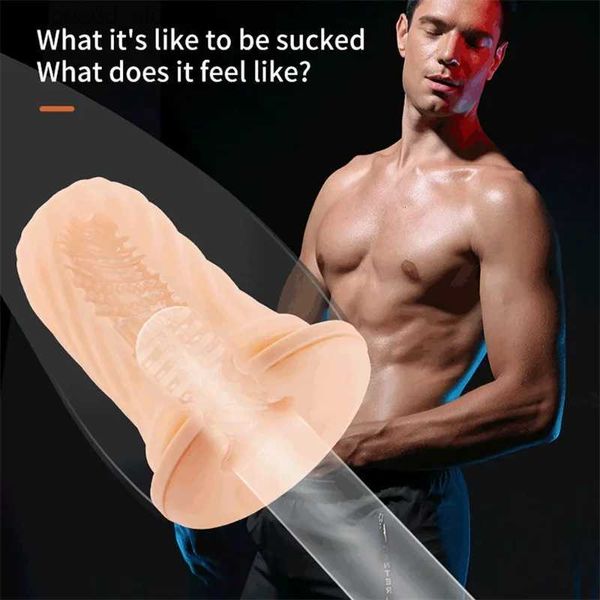 Outros itens de massagem Buceta de silicone masculino masculbador de batom masculino massageador de pênis massageador de pênis de pênis adultos adultos sexo brinquedos orais q231104