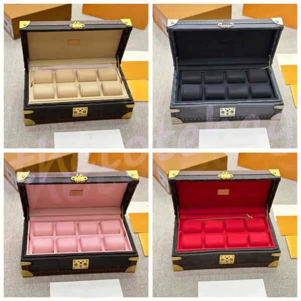 Coffret Tresor Storage Box Designer Donna Valisette Tresor Trunk Borsa a tracolla Francia Luxury Brand Uomo Monogrammi Custodia in vera pelle Borse Lady Storage Box Borse