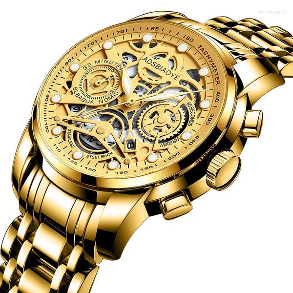 Наручительные часы Аутентичные скелетные Quartz Watch Watch.