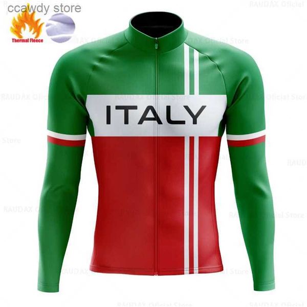 T-shirt da uomo Bandiera nazionale Maglia da ciclismo invernale Maglia da ciclismo invernale da uomo termica Fece Abbigliamento sportivo Giacche da ciclismo Ropa Ciclismo T231104