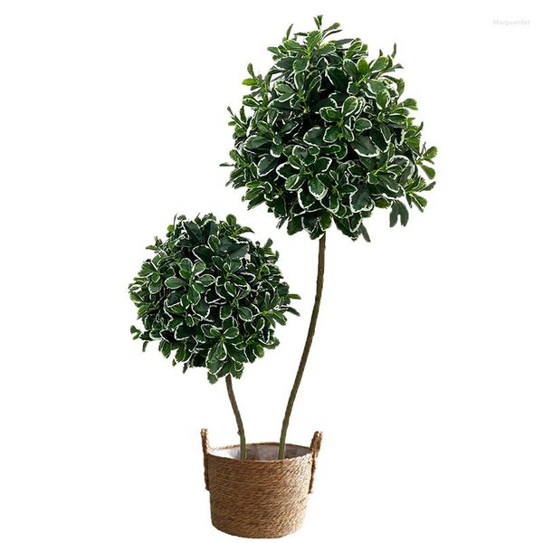 Fiori decorativi 120-160 cm Albero tropicale Grandi piante di Ficus artificiali Foglie finte in plastica Palma verde per la casa Giardino Camera Negozio Decorazioni per feste