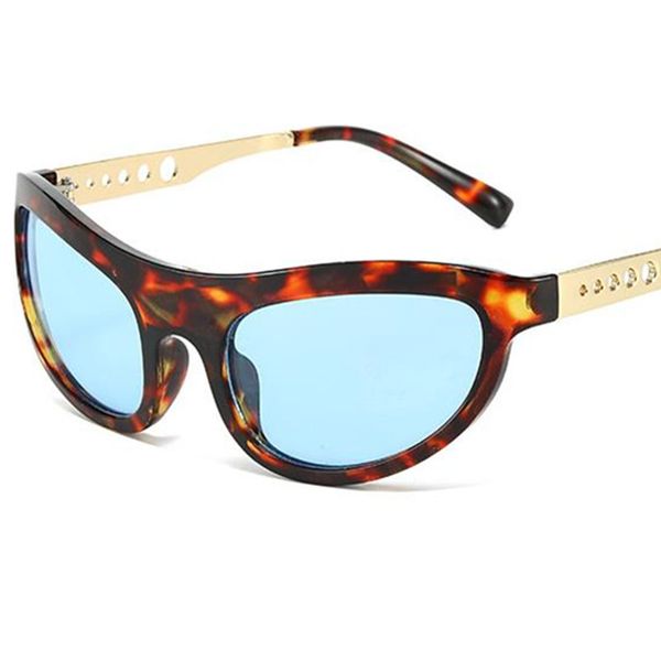NUOVI occhiali da sole unisex Cat Eye occhiali da sole design cavo occhiali anti-UV occhiali da vista semplici templi di personalità ornamentali