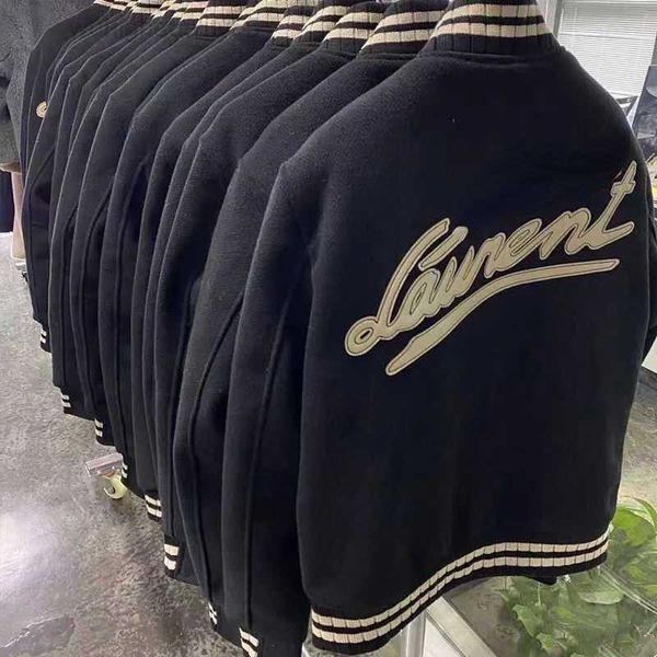 Giacca di lusso Giacche da baseball Abbigliamento sportivo ricamato Uomo Donna Cappotto cardigan in lana hip-hop sciolto Taglia USA