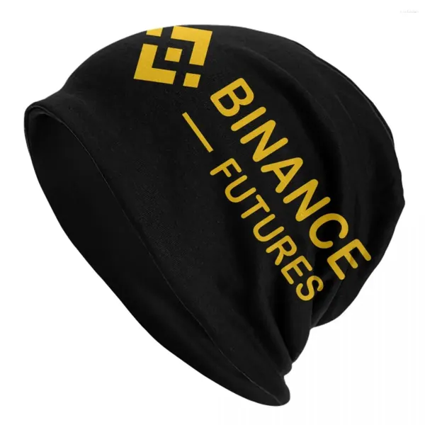 Berretti Binance Coin Criptovaluta Skullies Berretti Berretti Streetwear Inverno Caldo Cappello lavorato a maglia Unisex adulto Futures Blockchain Bonnet Hats