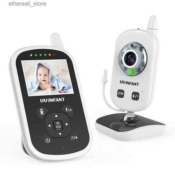 Baby monitor Video Baby monitor con fotocamera Visione notturna automatica Conversazione bidirezionale Monitor della temperatura Ninne nanne Monitor Portatil Prodotti per bambini Q231104