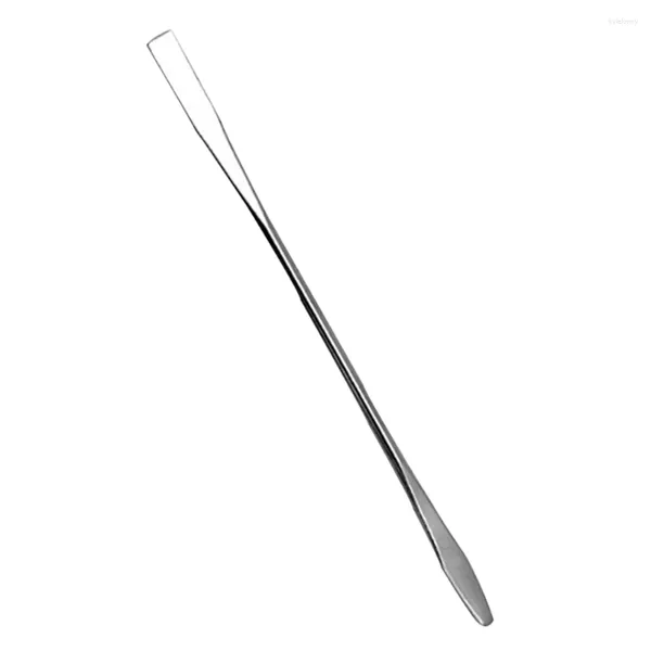 Pennelli per trucco Bastoncino per miscelazione di smalti per unghie in polvere per cosmetici in acciaio inossidabile da 15 cm